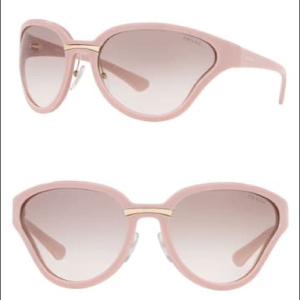Prada Oval Cat Eye 68mm Sunglasses